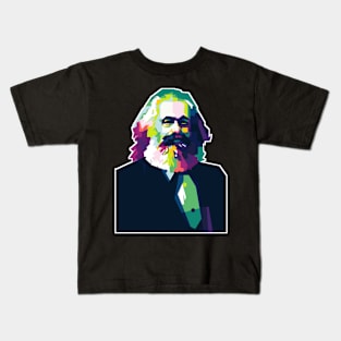 Karl Marx WPAP Kids T-Shirt